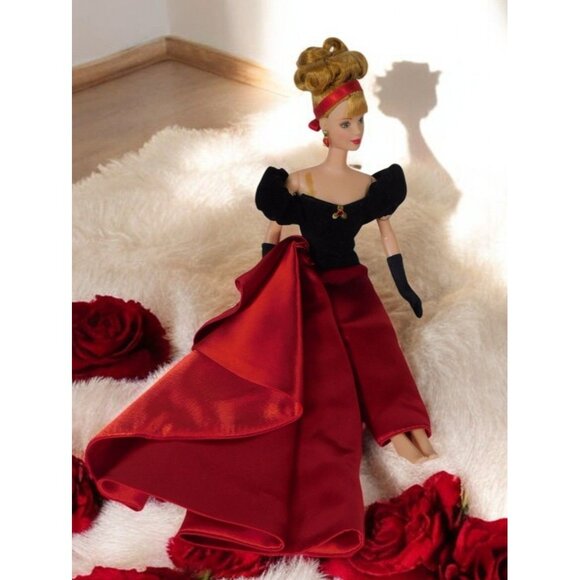1998 Avon Winter Splendor Barbie Doll Vintage Holiday Glam Collectible - Picture 1 of 6